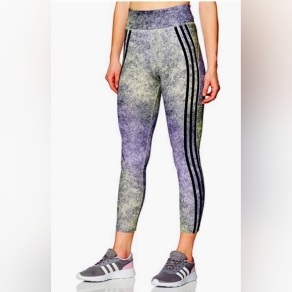 Adidas climalite 3 stripe‎  Sporty Active leggings Size XL - Picture 1 of 10
